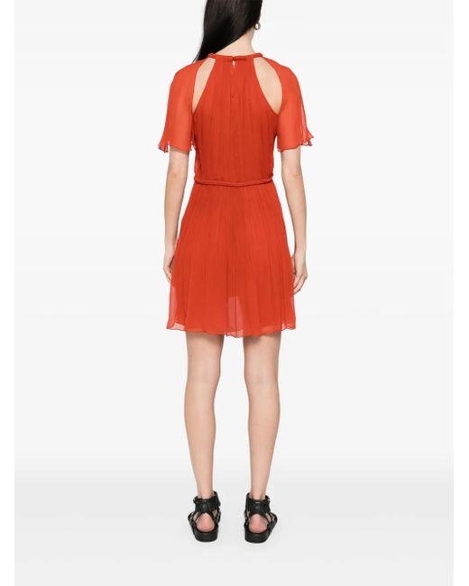 Isabel Marant Red Ranadial Short Dress