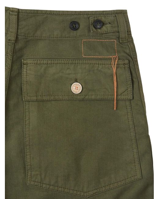 Fortela Green Patch-Pocket Trousers