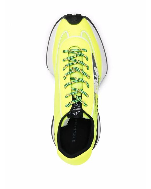 Stella McCartney Yellow Reclypse Recycled-Polyester Sneakers