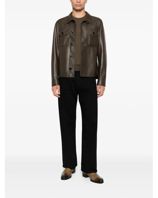 Tom Ford Brown Wool Crew-Neck Top for men