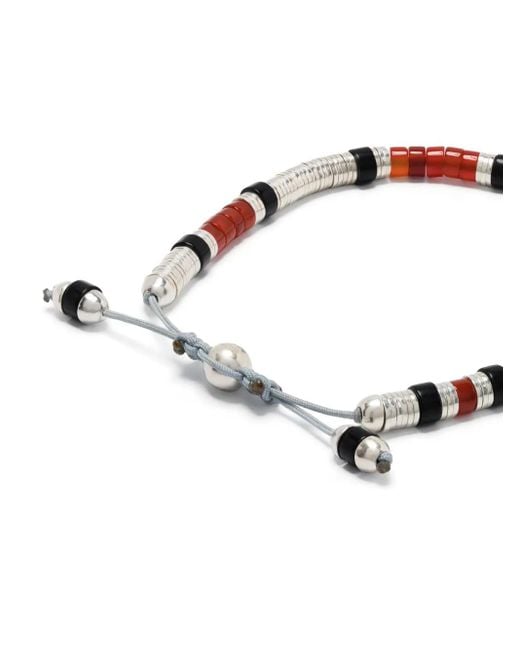 MAOR White Sonoran Beaded Bracelet for men