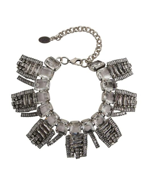 Collana Con Cristalli di Rada' in Metallic