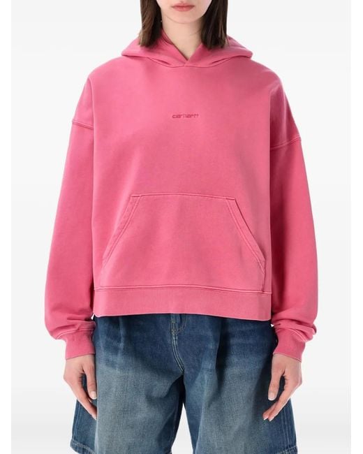Carhartt Benton Logo-Embroidered Pouch-Pocket Hoodie
