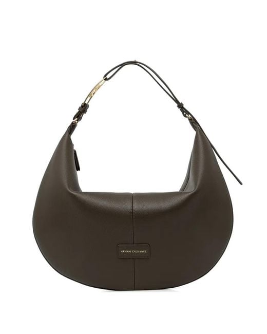 ARMANI EXCHANGE Green Sac Cabas À Plaque Logo