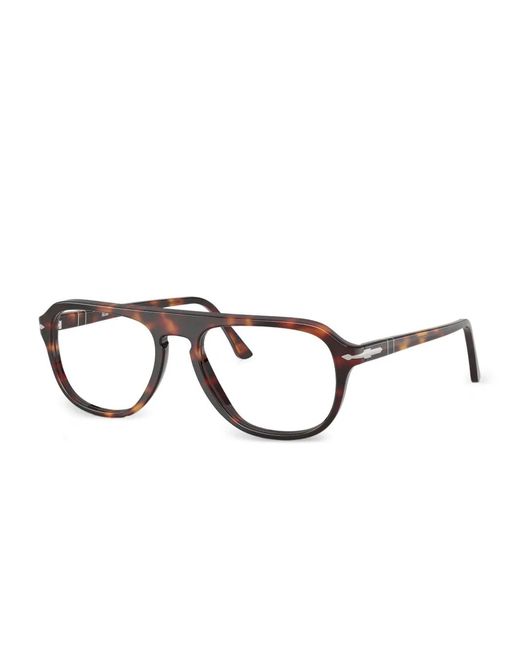 Persol Brown Pilot-Frame Glasses