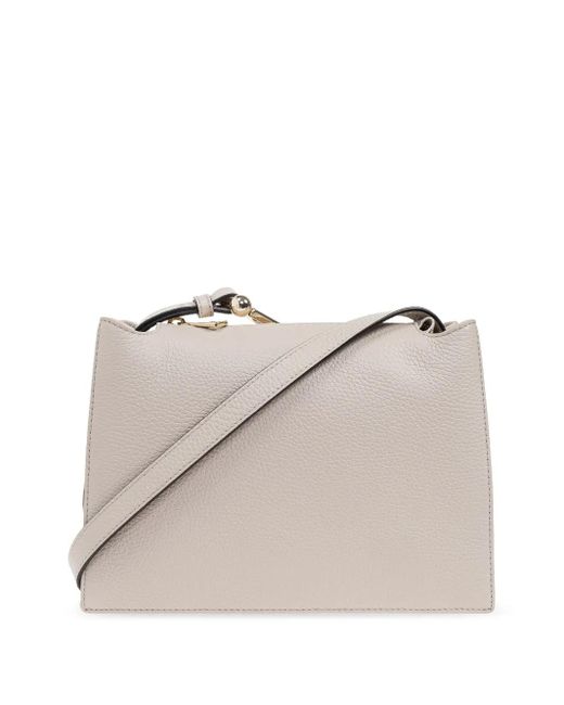 Furla Natural Flap-Detail Shoulder Bag