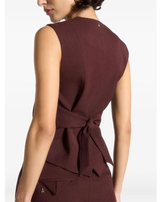 Manière De Voir Purple Christine Tailored Cinch Waistcoat