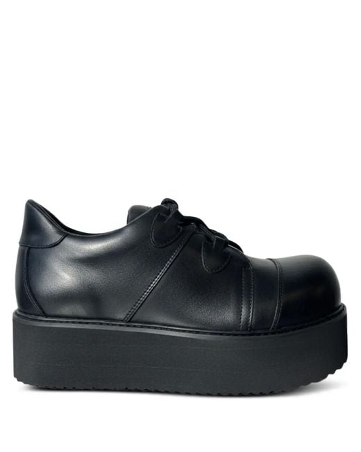 Swear Black Sm Truck 2 Platform Derby Shoes