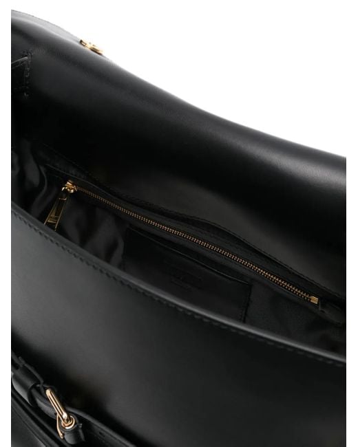 Moschino Black Medium Tie Me Tote Bag