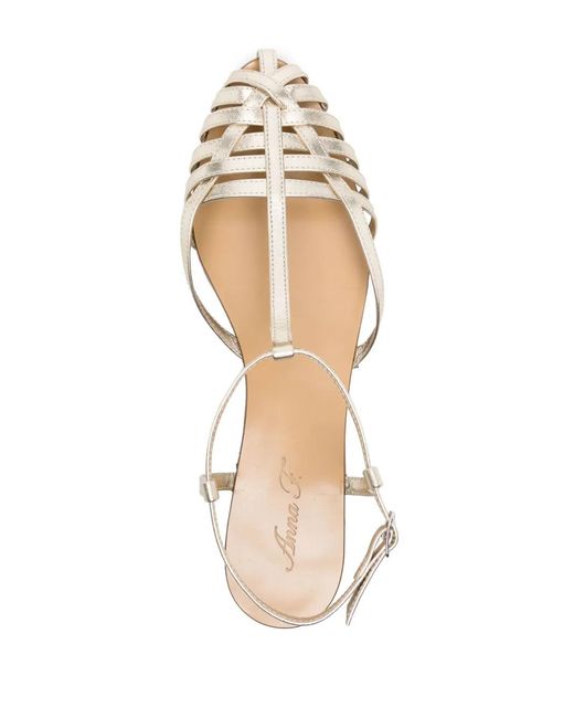 Anna F. White 512 Leather Sandals