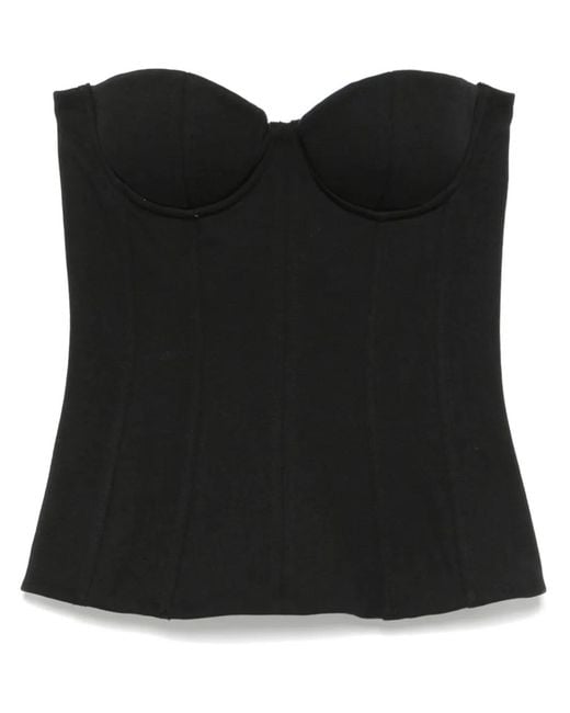 Corset Molleton Vetements en coloris Black