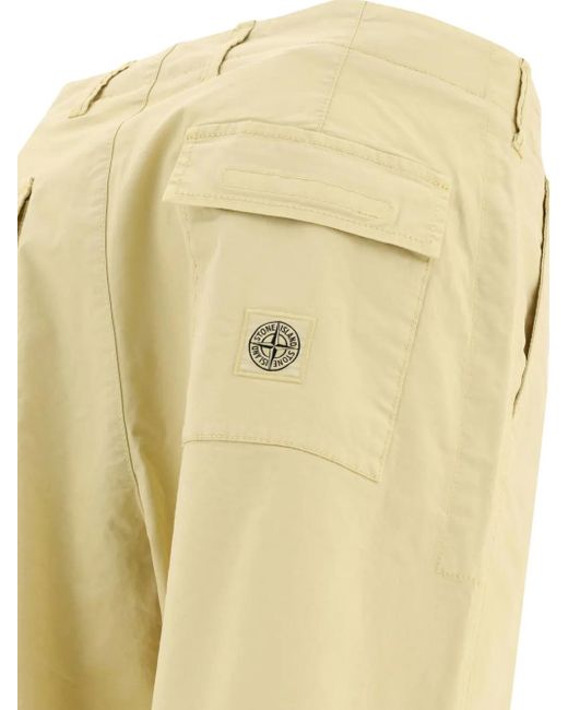 Stone Island Yellow Utility Trousers for men