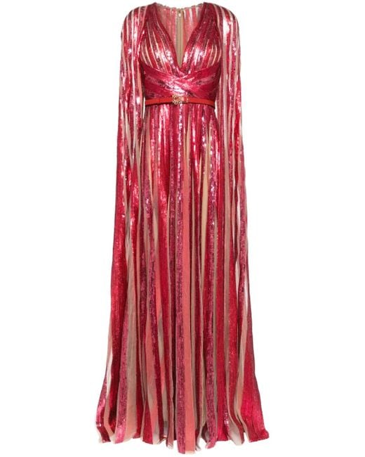 Elie Saab チュール ドレス Red