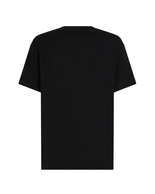 Karl Lagerfeld Black Regular T-Shirt Waffle for men