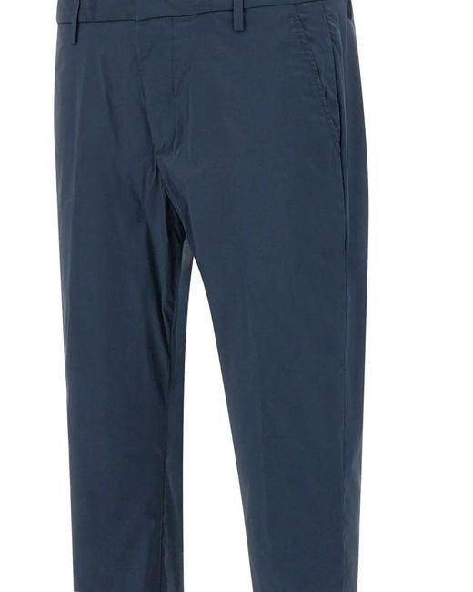 Dondup Blue Gaubert Tapered Trousers for men