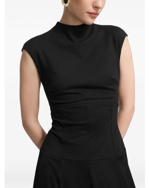 MARCELLA Black Haru Midi Dress
