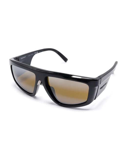Vuarnet Black Rectangle-Frame Sunglasses