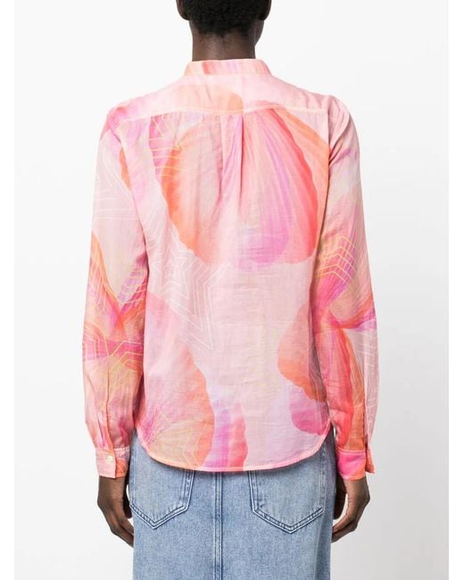 Forte_forte Pink Star-Print Long-Sleeve Shirt