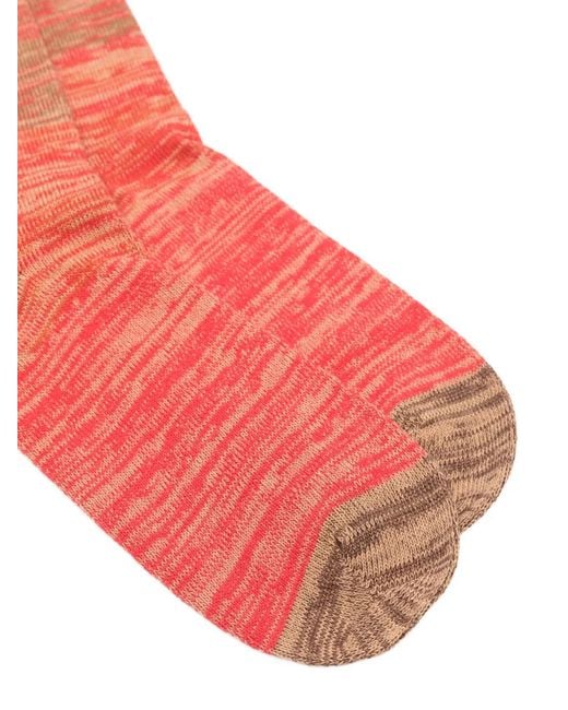 Paul Smith Red Marl-Knit Socks for men