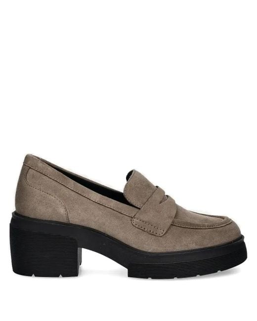 Geox Brown 70Mm Penny-Strap Platform Loafers