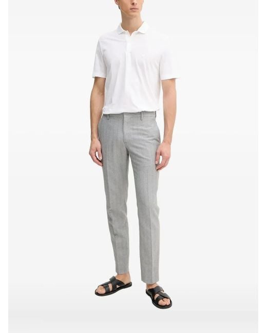 Boss White Short-Sleeve Polo Shirt for men