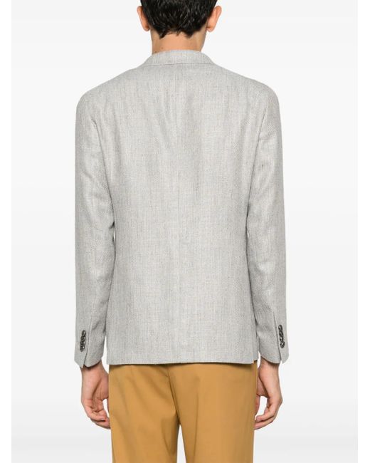 Tagliatore Gray Monte Carlo Jacket Clothing for men