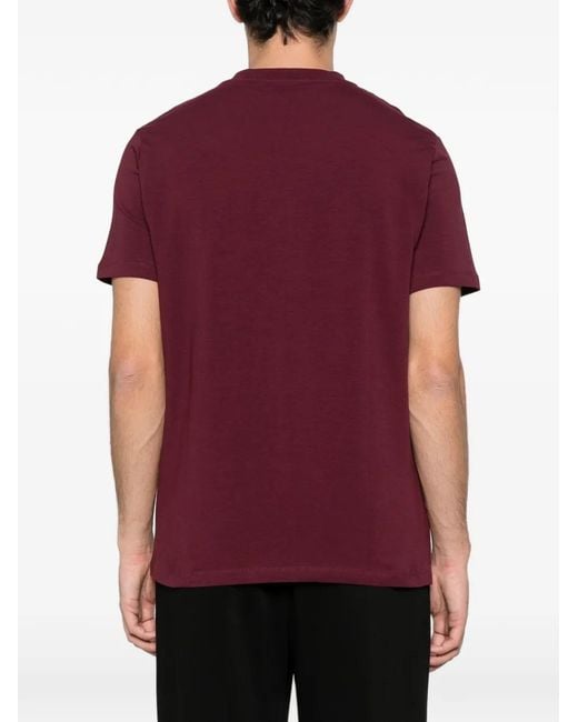 Karl Lagerfeld Red Logo-Detail T-Shirt for men