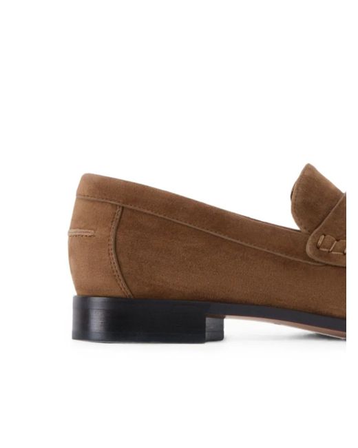 12 STOREEZ Brown Arbat Gathered Loafers