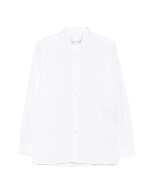 Maison Margiela White Long-Sleeve Shirt for men