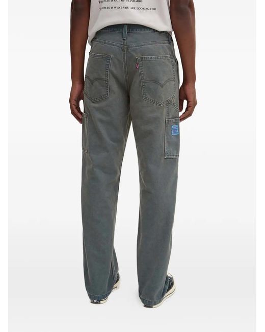 Levi's Gray Side-Patch Trousers for men
