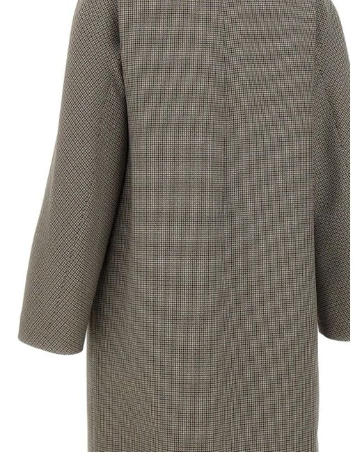 Seafarer Gray Poppy Mantel mit Hahnentrittmuster