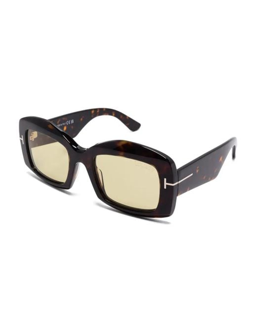 Tom Ford Black Square-Frame Sunglasses