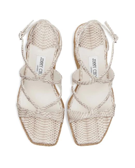 Jimmy Choo Natural Ayla Sandalen 110Mm