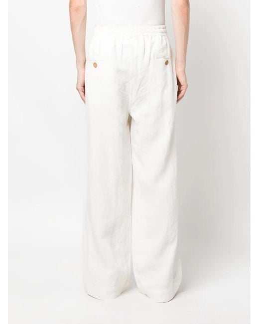Pantalon À Coupe Ample Commas pour homme en coloris White