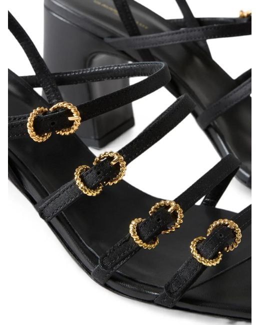 Claudie Pierlot White Satin Heeled Sandals