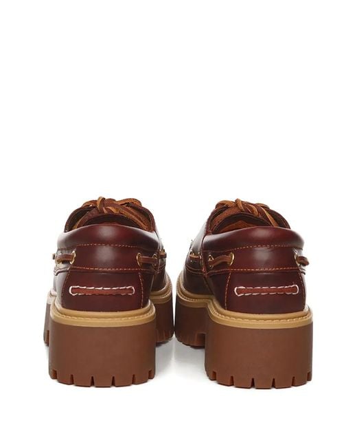 Timberland Brown Stone Street 3 Eye Wmns "Burgundy Full Grain"