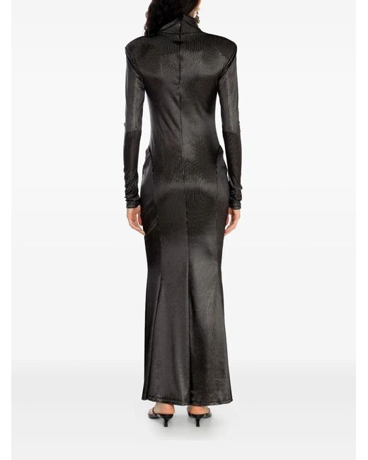 Amir Slama Black X Astrid Striped Maxi Dress