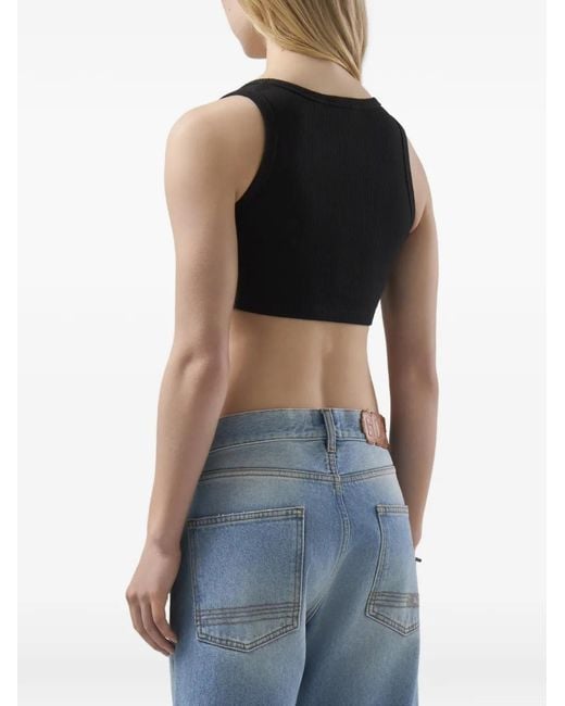 Gcds Blue Ribbed Top