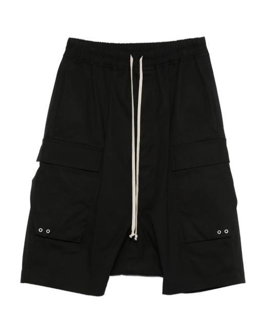 Rick Owens Cargo Pods Shorts in het Black voor heren