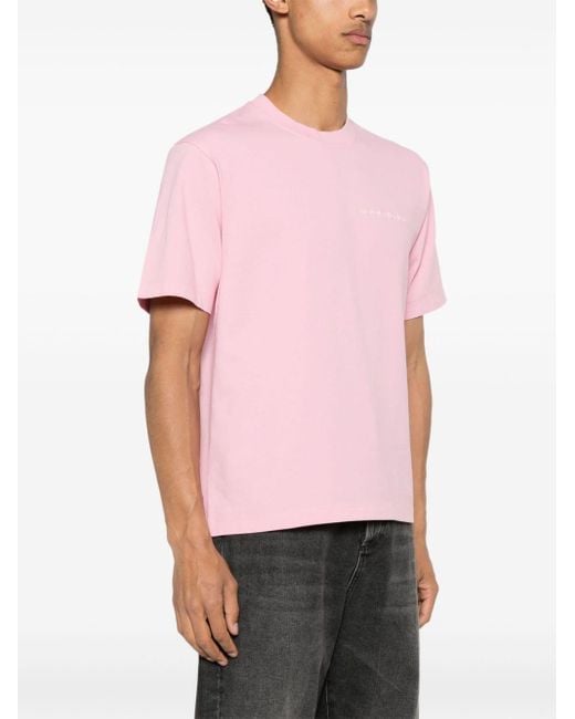 Camiseta con logo bordado Stockholm Surfboard Club de color Pink