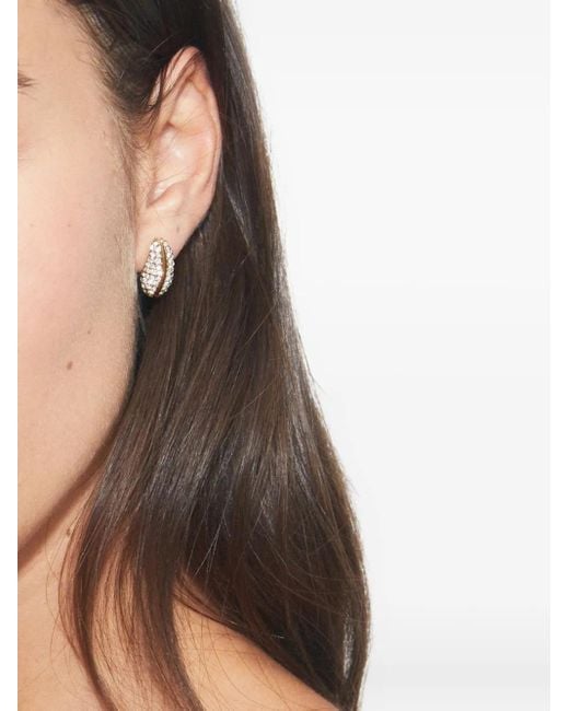 Tory Burch Metallic Wave Ohrringe Mit Pavé