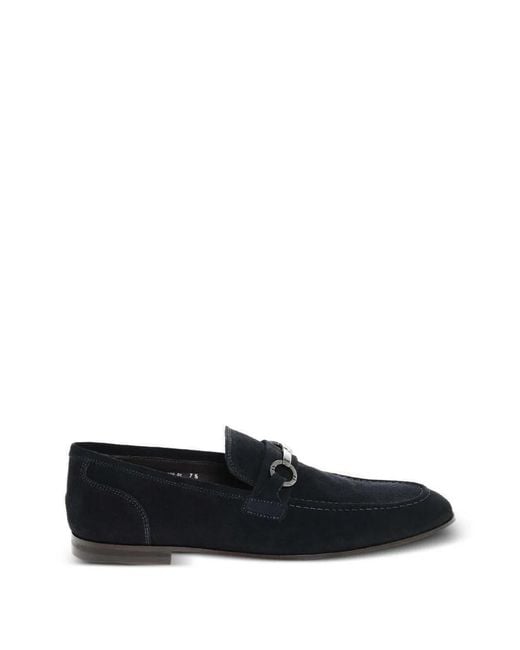 Corneliani White Round-Toe Suede Loafers for men