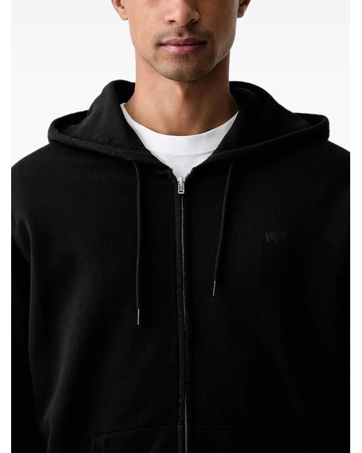 Levi's Black New Original Zip-Up Hoodie for men