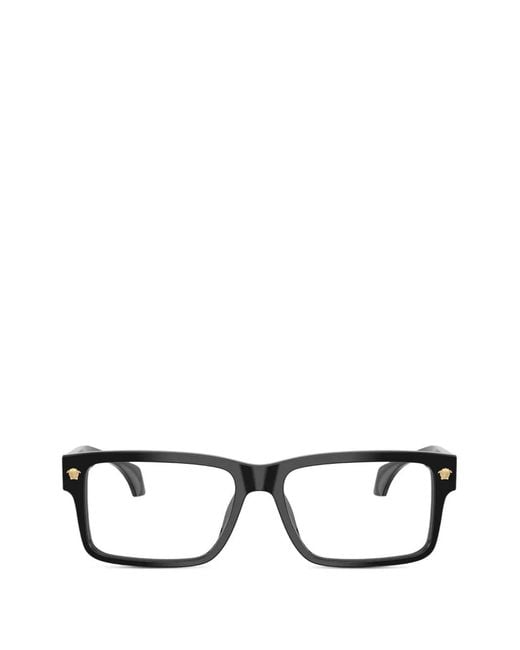 Versace Black Brille Mit Eckigem Gestell
