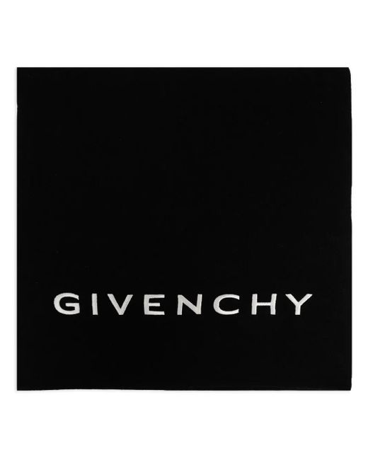 Écharpe En Cachemire Mélangé À Logo Brodé Givenchy pour homme en coloris Black