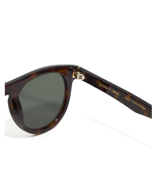 Bimba Y Lola Brown Round-Frame Sunglasses