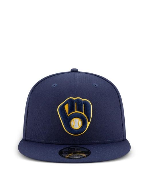 KTZ Blue 9Fifty Milwaukee Brewers Snapback Cap for men