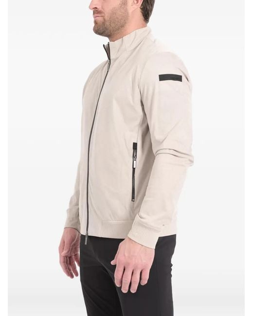 Rrd Natural Zip Rib-Knit Jacket for men