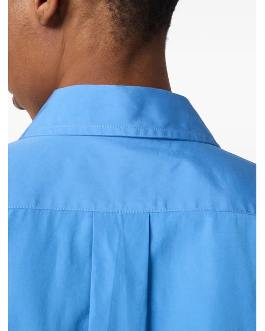 Miu Miu Blue Poplin Shirt
