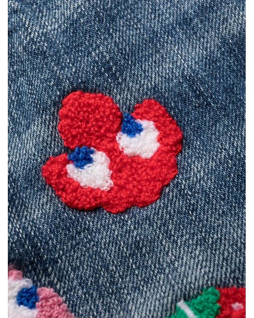 DSquared² Blue Patch-Detail Denim Jeans